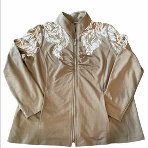 Susan Graver Zippered Knit Top